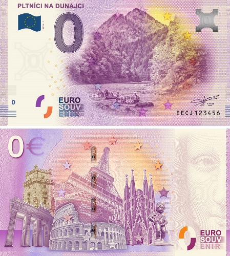 0 euro suvenír 2019/1 Slovensko UNC Pltníci na Dunajci