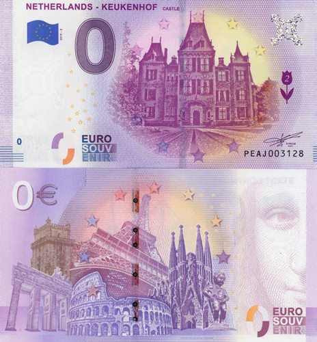 0 euro suvenír 2019/2 Holandsko UNC Netherlands - Keukenhof
