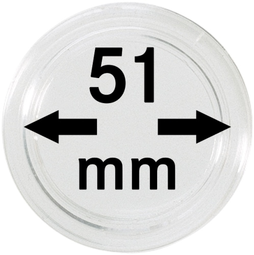 Kapsle na mince do 51 mm, 10ks/bal (2250051P)