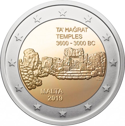 2 euro 2019 Malta cc.UNC Ta' Hagrat 