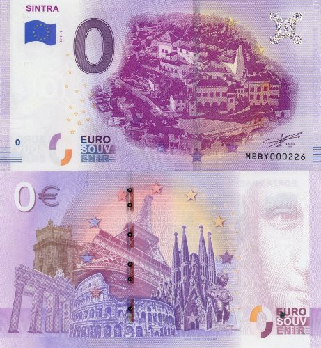 0 euro suvenír 2019/1 Portugalsko UNC Sintra