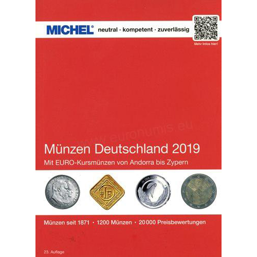 Katalóg mincí, MICHEL Nemecko 2019 (MICHEL15-19)