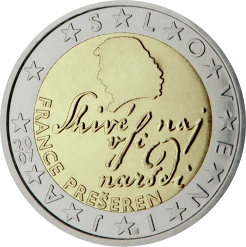 2 euro 2007 Slovinsko ob.UNC