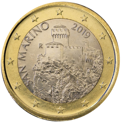 1 euro 2019 San Marino ob.UNC