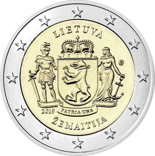 2 euro 2019 Litva cc.UNC Samogitia