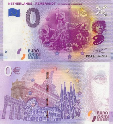 0 euro suvenír 2019/6 Holandsko UNC Netherlands - Rembrandt