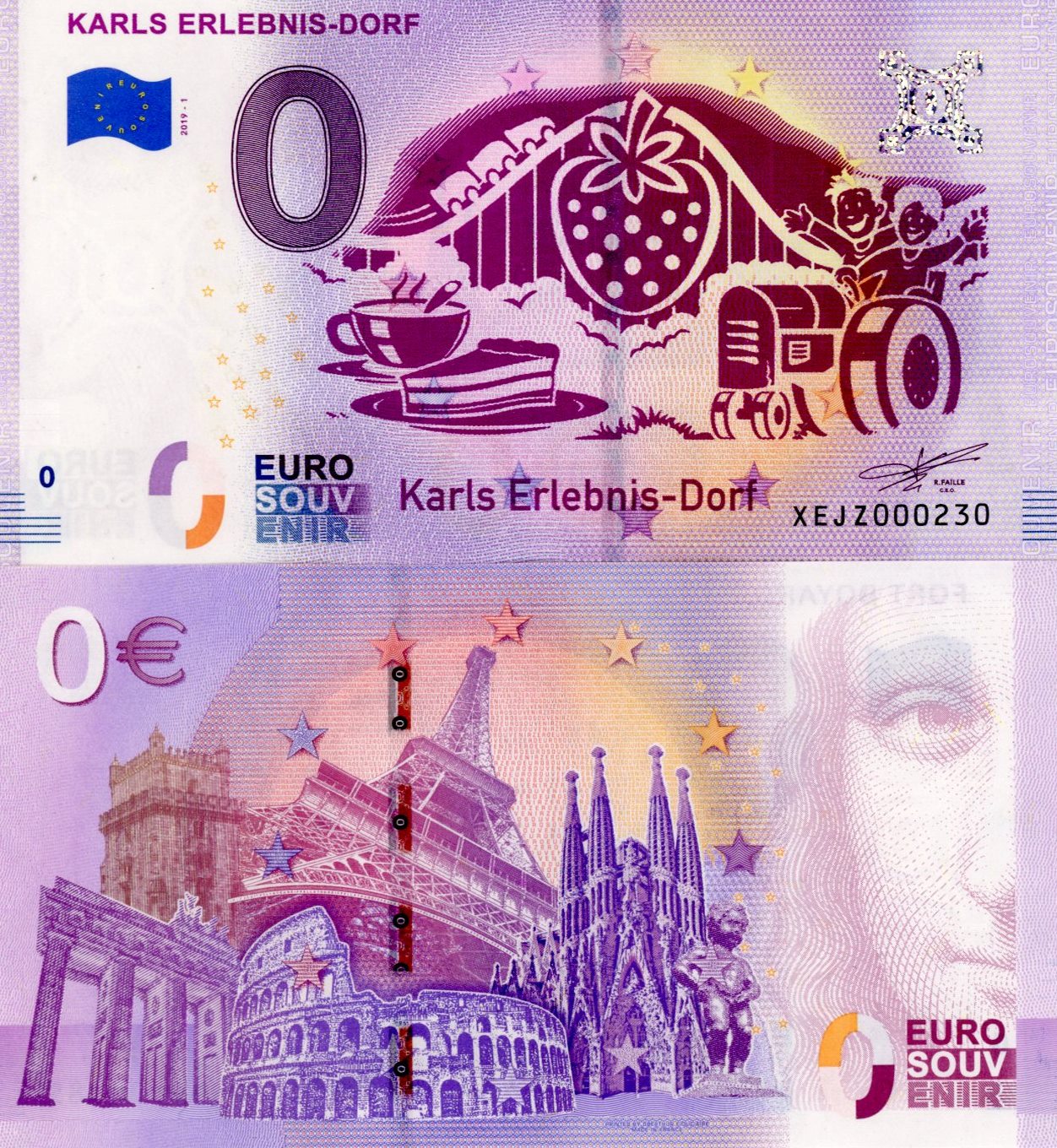 0 euro suvenír 2019/1 Nemecko UNC Karls Erlebnis-Dorf