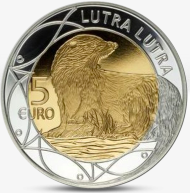 5 euro 2011 Luxembursko PROOF  Vydra Riečna