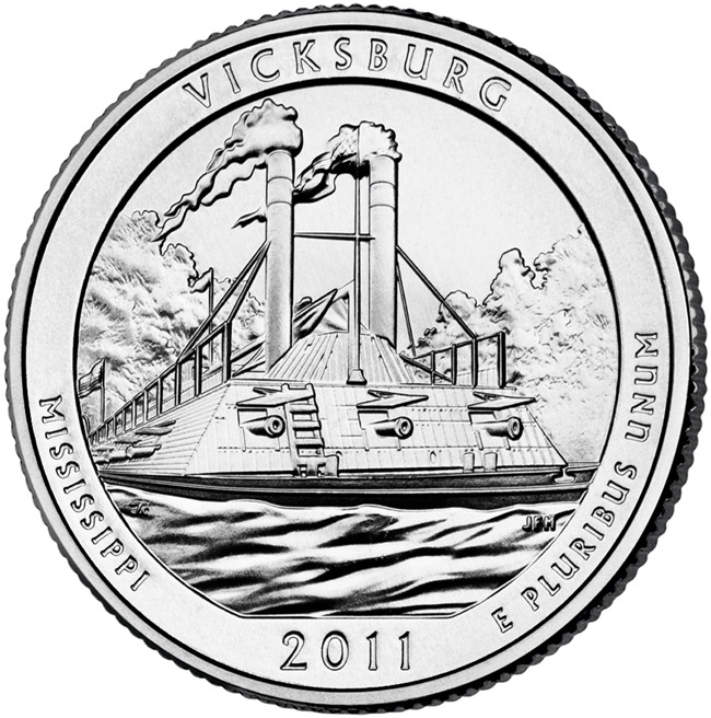 1/4 Dollar 2011 D USA Vicksburg