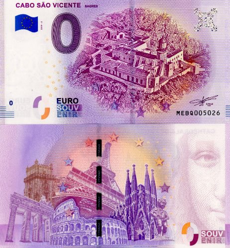 0 euro suvenír 2019/2 Portugalsko UNC Cabo Sao Vicente