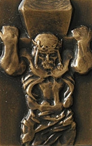 Medaila "Postava nesúca kríž" (670126)