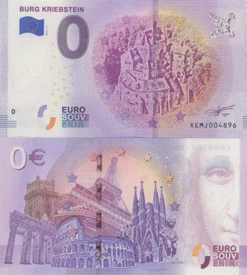 0 euro Souvenir 2019/2 UNC BURG KRIEBSTEIN