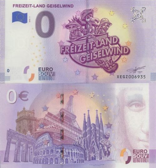0 euro suvenír 2019/1 Nemecko UNC Freizeit-Land Geiselwind