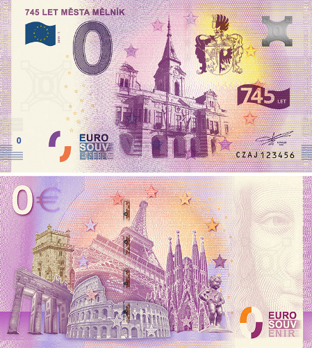 0 euro suvenír 2019/1 Česko UNC Mélník