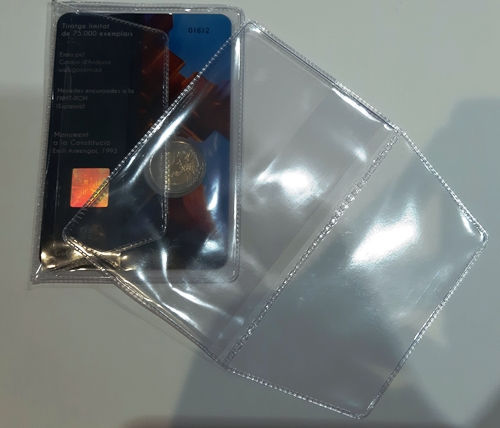 PVC puzdro na 2 euro Andorra v blistri (169)