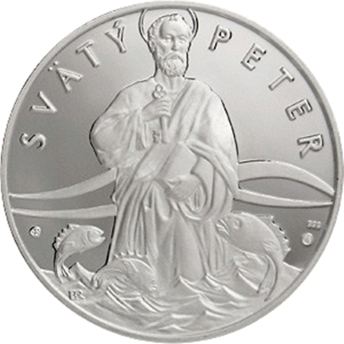 Strieborná medaila, Svätý Peter - patrón rybárov
