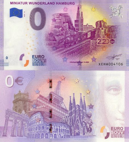 0 euro suvenír 2020/14 Nemecko UNC Miniatur WUnderland Hanburg