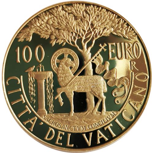 100 euro 2018 Vatikán PROOF Sacrosanctum Concilium