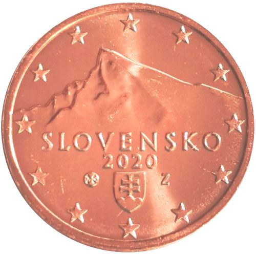 2 cent 2020 Slovensko ob.UNC