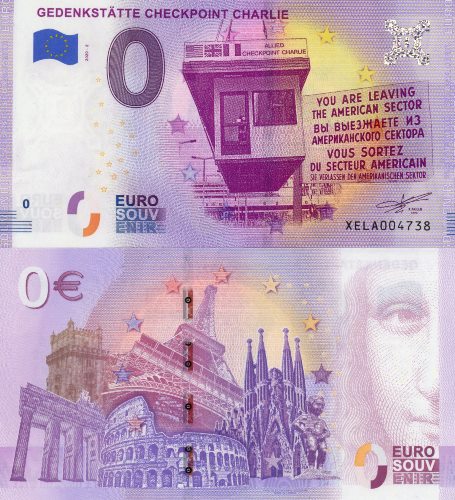 0 euro suvenír 2020/2 Nemecko UNC Gedenkstatte Checkpoint Charlie