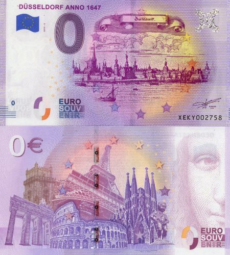 0 euro suvenír 2019/5 Nemecko UNC Dusseldorf Anno 1647