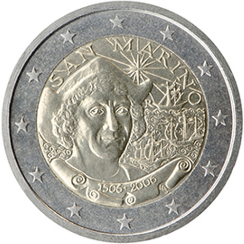 2 euro 2006 San Marino cc.UNC bez blistru, Krištof Kolumbus
