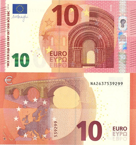 10 euro 2014 EU Mario Draghi NA/N006F2
