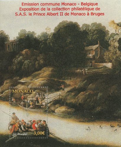 Známka, Hárček, Monako 2012, Jan Brueghel, maľba