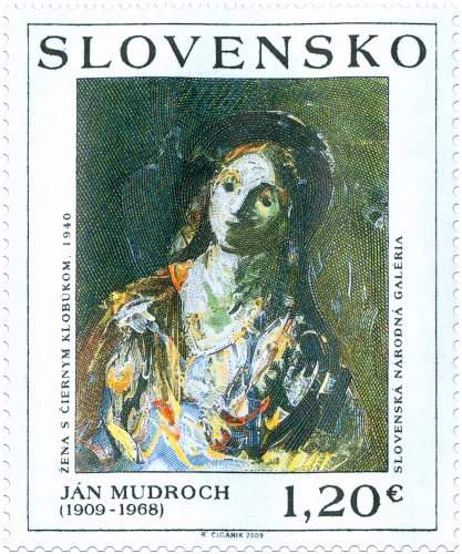 Známka, Umenie: Ján Mudroch (1909 - 1968) 