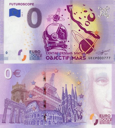 0 euro suvenír 2020/5 Francúzsko UNC Futuroscope