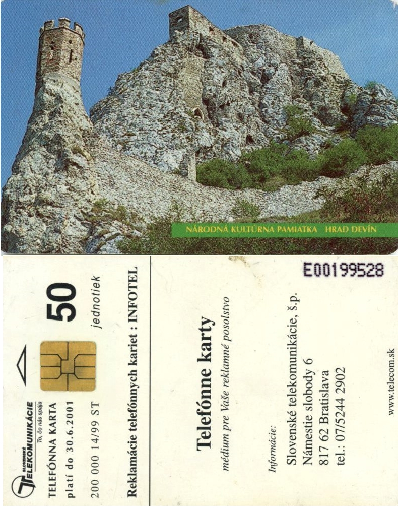 Tel.Karta, 1999, Slovensko, ST, Hrad Devín (14/99)