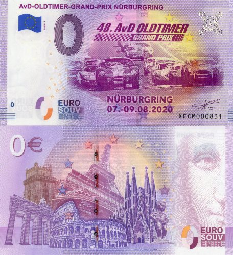 0 euro suvenír 2020/3 Nemecko UNC AvD-Oldtimer-Frand-Prix Nurburgring