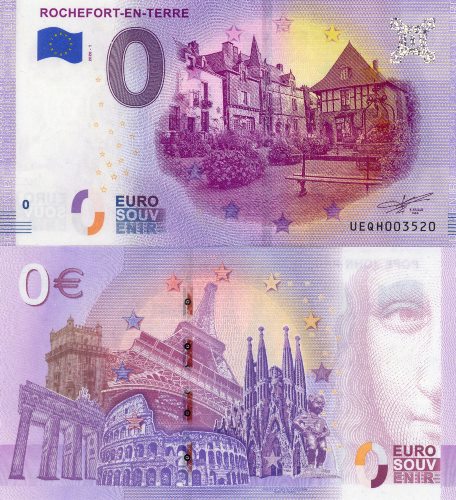 0 euro suvenír 2020/1 Francúzsko UNC Rochefort-En-Terre