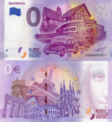 0 euro suvenír 2020/1 Nemecko UNC Baunatal