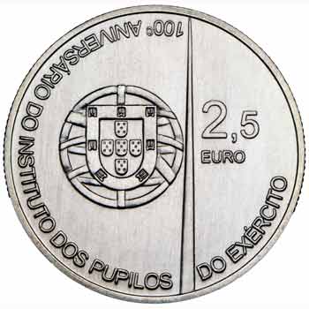 2,50 euro 2011 Portugalsko UNC Pupilos do Exército