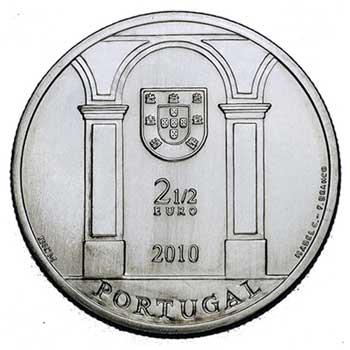 2,50 EURO 2010 Portugalsko UNC Terreiro do Paço