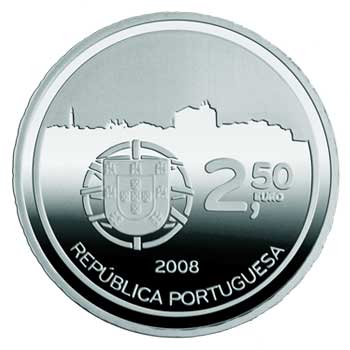 2,50 euro 2008 Portugalsko UNC Porto