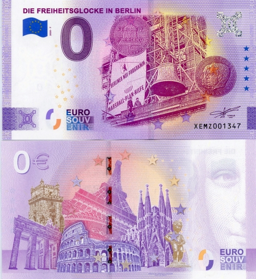 0 euro suvenír 2020/7 Nemecko UNC Die Freiheitsglocke In Berlin (ND)