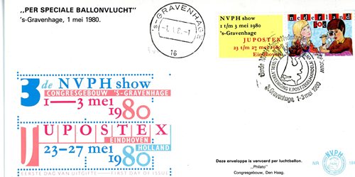 FDC, 1980, Holandsko, Dievča a chlapec s albumom na známky