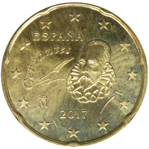 20 cent 2017 Španielsko ob.UNC