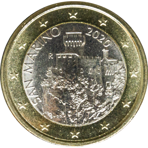 1 euro 2020 San Marino ob.UNC