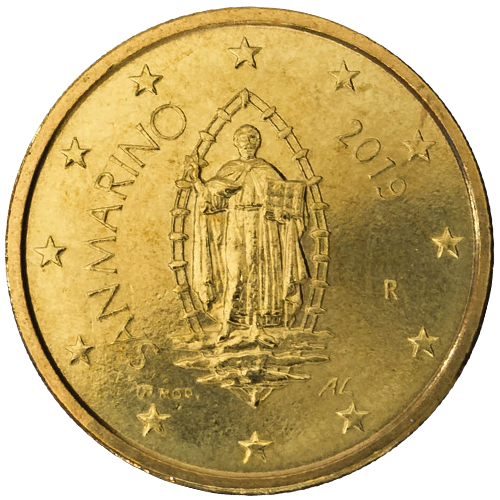 50 cent 2019 San Marino ob.UNC