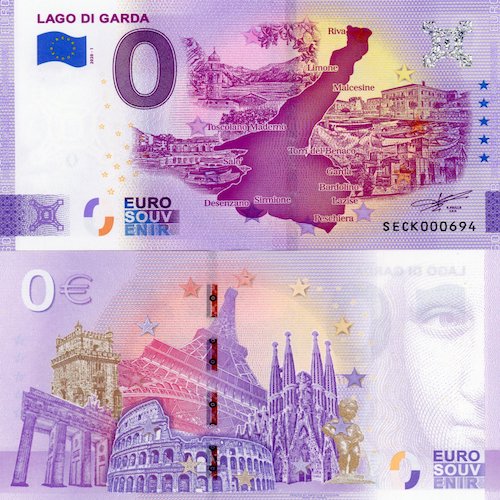 0 euro suvenír 2020/1 Taliansko UNC Lago Di Garda (ND) 