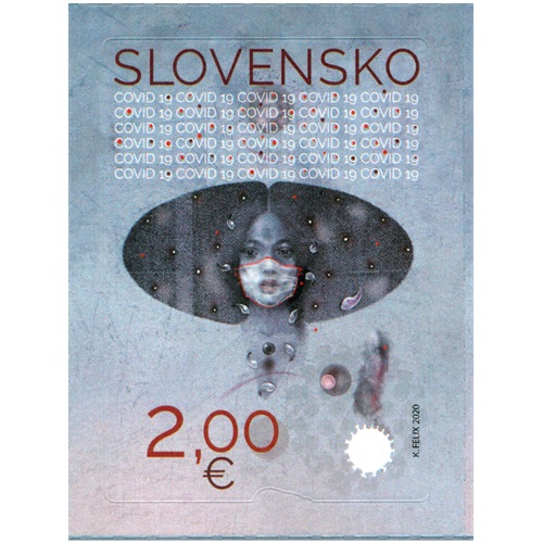 Známka 2020 Slovensko čistá, COVID-19 (718)