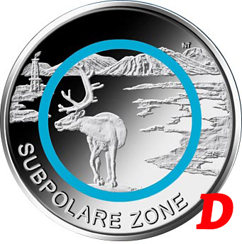 5 euro 2020 "D" Nemecko UNC Subpolárna zóna