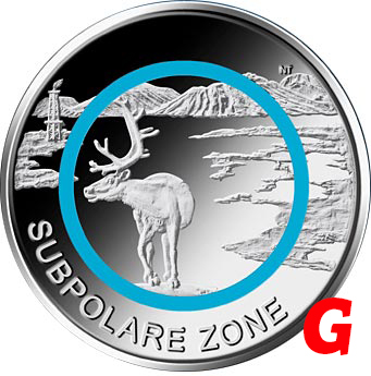 5 euro 2020 "G" Nemecko UNC Subpolárna zóna