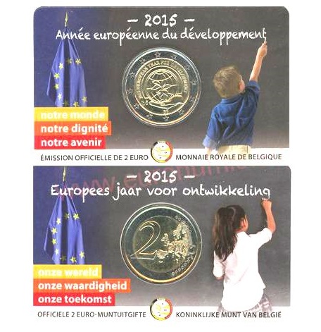 2 euro 2015 Belgicko cc.BU (FR) karta, Európsky rok rozvoja