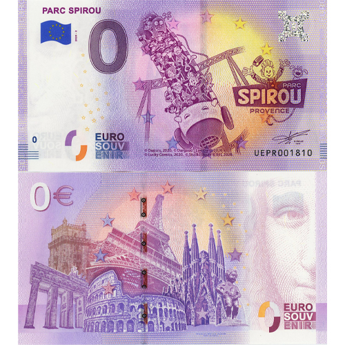 0 Euro suvenír 2020/2 Francúzsko UNC Parc Spirou