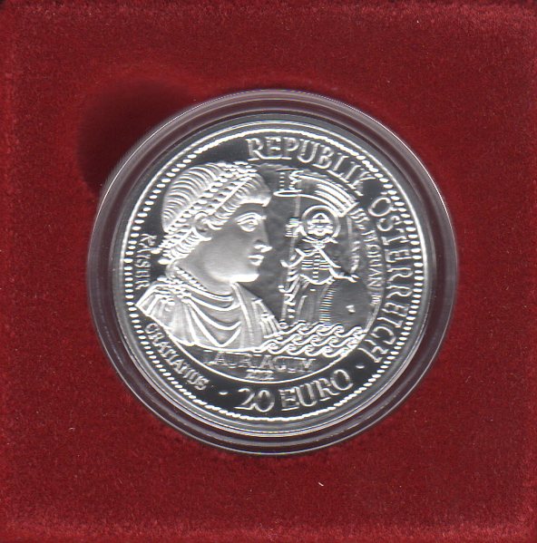 20 euro 2012 Rakúsko PROOF Lauriacum
