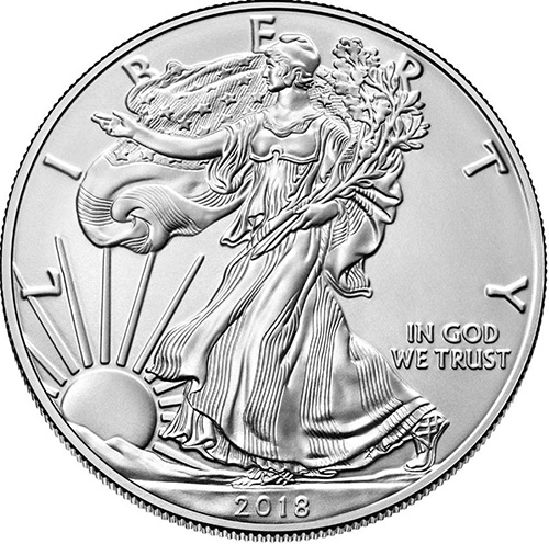 Dollar 2018 USA UNC 1 Oz Ag American Eagle